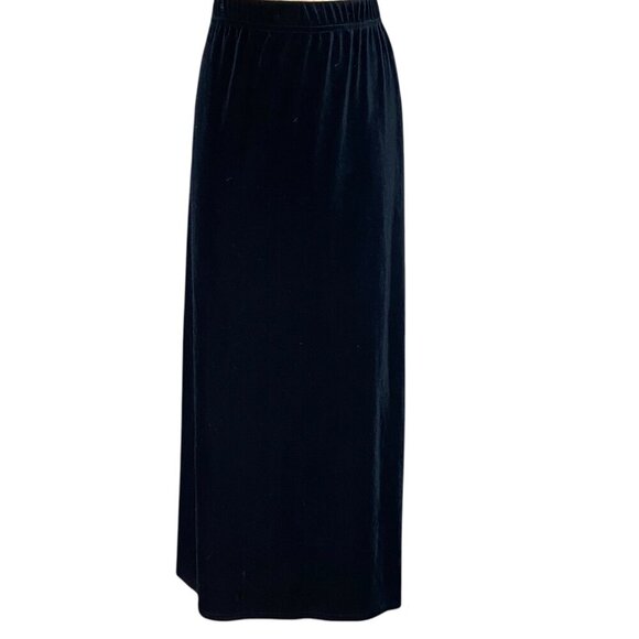 ONYX Nite by Wendye Chaitin Velvet Pull-On Black Skirt Plus Sz 3X #319L - Picture 3 of 6